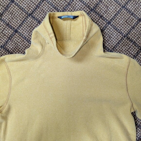 Stio Turpin Fleece Funnel Neck Sweater Top Womens Medium Yellow Pullover Active - Picture 5 of 9